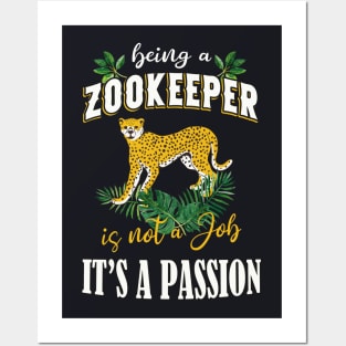 Cheetah Saying Zookeeper Gift Posters and Art